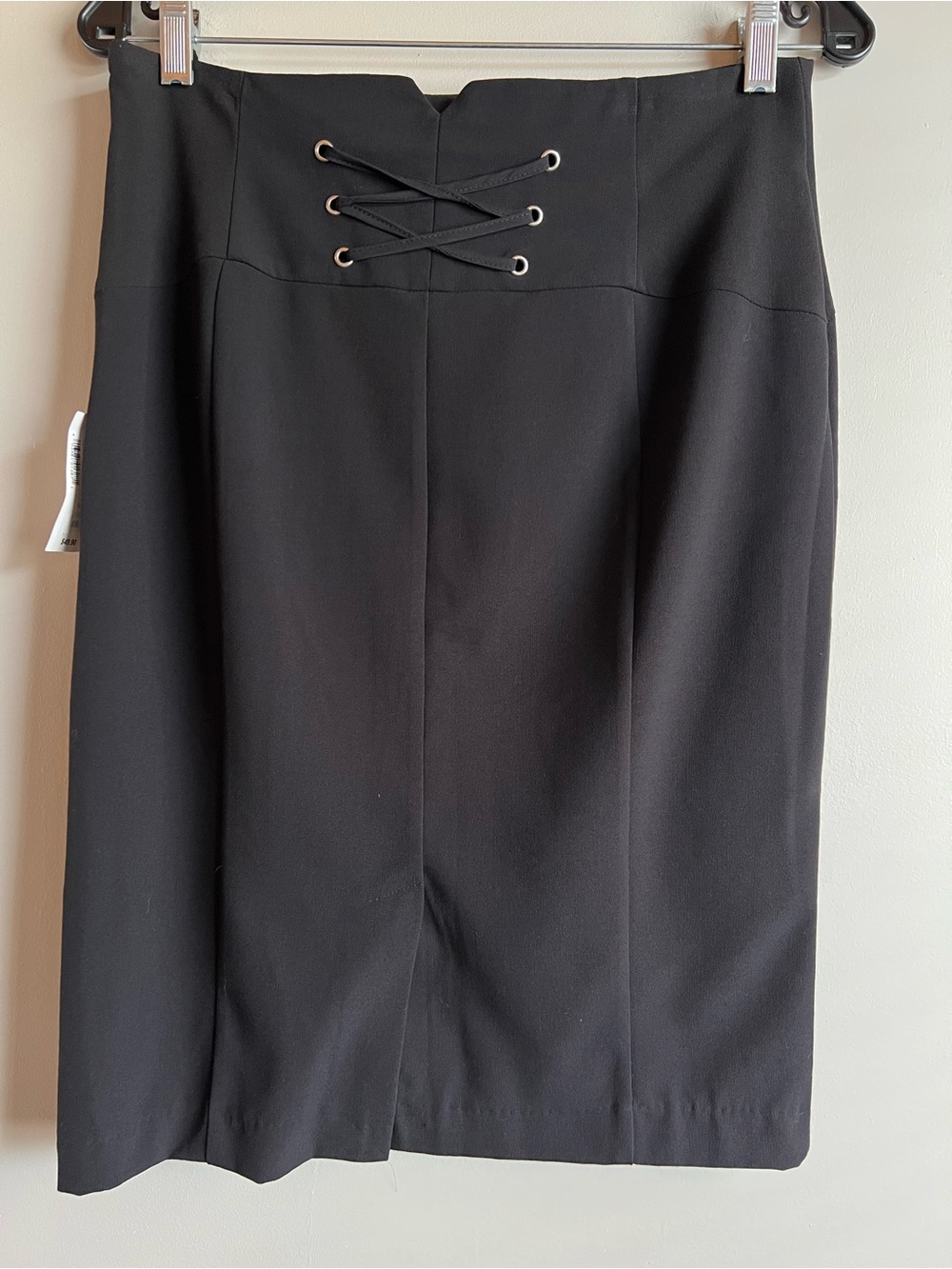 Ricki’s Black Lace-Up Back Pencil Skirt | Size 4 | NWT